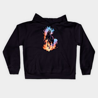 flame horse Kids Hoodie